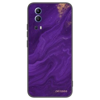 Picasee silikonowe czarne etui na Vivo Y52 5G - Purple