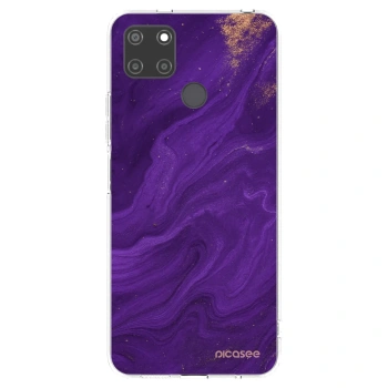 Picasee silikonowe przeźroczyste etui na Realme C21Y - Purple