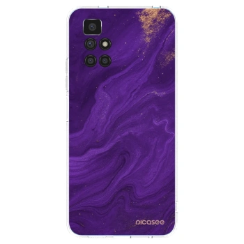 Picasee silikonowe przeźroczyste etui na Xiaomi Redmi 10 (2022) - Purple