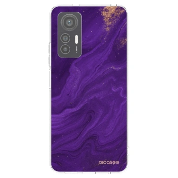 Picasee silikonowe przeźroczyste etui na Xiaomi 12 Lite - Purple