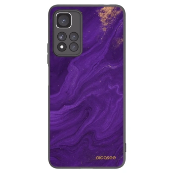 Picasee silikonowe czarne etui na Xiaomi Redmi Note 11 Pro+ 5G - Purple
