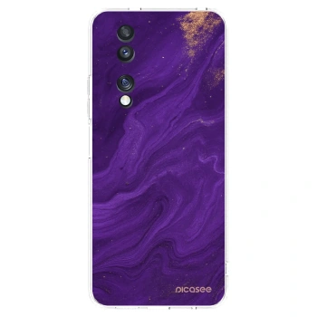Picasee silikonowe przeźroczyste etui na Honor 70 - Purple