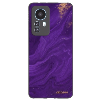 Picasee silikonowe czarne etui na Xiaomi 12T Pro - Purple
