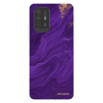 Picasee silikonowe przeźroczyste etui na OPPO A94 5G - Purple