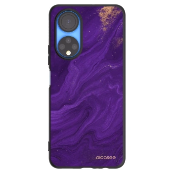 Picasee silikonowe czarne etui na Honor X7 - Purple