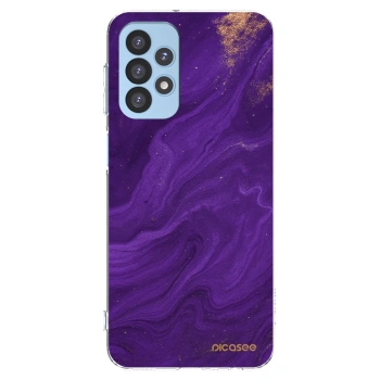 Picasee silikonowe przeźroczyste etui na Samsung Galaxy A23 A235F 4G - Purple