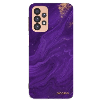 Picasee silikonowe przeźroczyste etui na Samsung Galaxy A23 A236B 5G - Purple