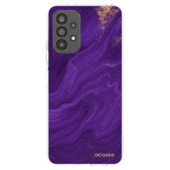 Picasee silikonowe przeźroczyste etui na Samsung Galaxy A73 5G - Purple