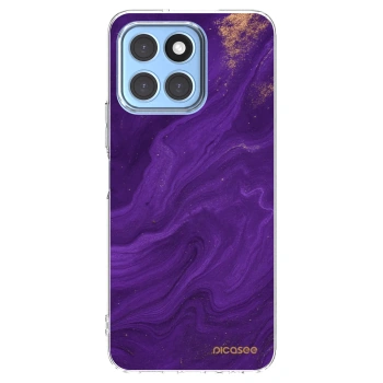 Picasee silikonowe przeźroczyste etui na Honor X8 5G - Purple