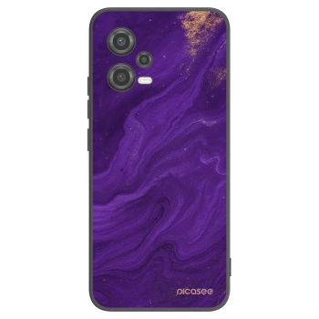 Picasee silikonowe czarne etui na Xiaomi Poco X5 - Purple