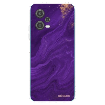 Picasee silikonowe przeźroczyste etui na Xiaomi Poco X5 - Purple