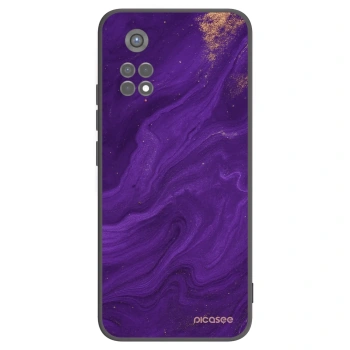 Picasee silikonowe czarne etui na Xiaomi Redmi Note 11S 5G - Purple