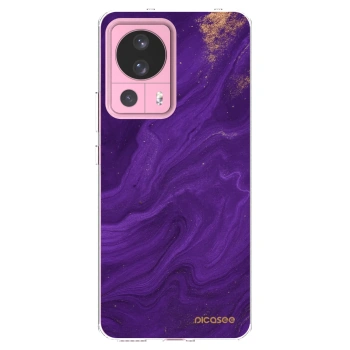 Picasee silikonowe przeźroczyste etui na Xiaomi 13 Lite - Purple