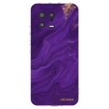 Picasee silikonowe przeźroczyste etui na Xiaomi 13 - Purple