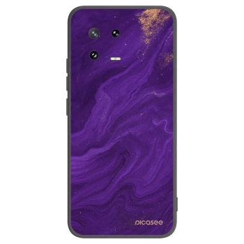 Picasee silikonowe czarne etui na Xiaomi 13 Pro - Purple