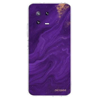 Picasee silikonowe przeźroczyste etui na Xiaomi 13 Pro - Purple