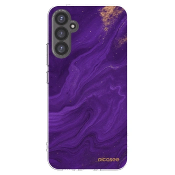 Picasee silikonowe przeźroczyste etui na Samsung Galaxy A34 5G A346B - Purple