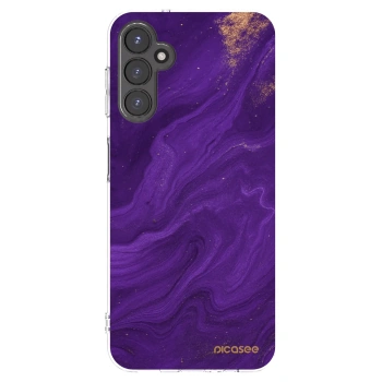 Picasee silikonowe przeźroczyste etui na Samsung Galaxy A14 4G A145R - Purple