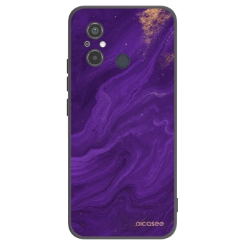 Picasee silikonowe czarne etui na Xiaomi Redmi 12C - Purple