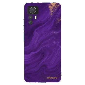 Picasee silikonowe przeźroczyste etui na Xiaomi Redmi Note 12S - Purple