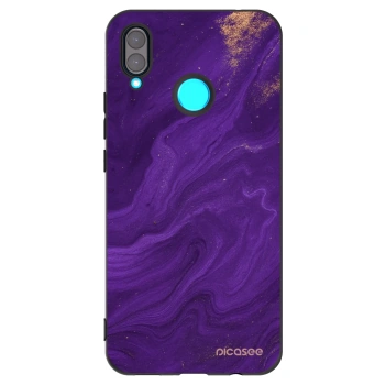 Picasee silikonowe czarne etui na Huawei Nova 3 - Purple