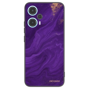 Picasee silikonowe czarne etui na Xiaomi Poco F5 - Purple