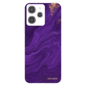 Picasee silikonowe przeźroczyste etui na Xiaomi Redmi 12 4G - Purple