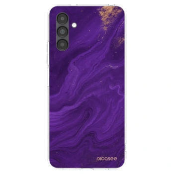 Picasee silikonowe przeźroczyste etui na Samsung Galaxy A04s A047F - Purple
