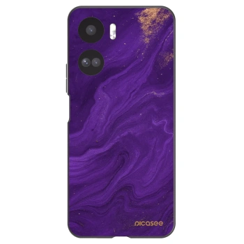 Picasee silikonowe czarne etui na Honor 90 Lite 5G - Purple