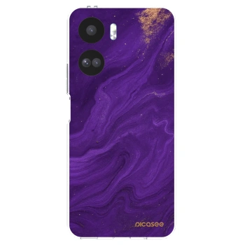 Picasee silikonowe przeźroczyste etui na Honor 90 Lite 5G - Purple