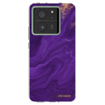 Picasee silikonowe przeźroczyste etui na Xiaomi 13T Pro - Purple