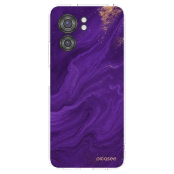 Picasee silikonowe przeźroczyste etui na Motorola Edge 40 - Purple