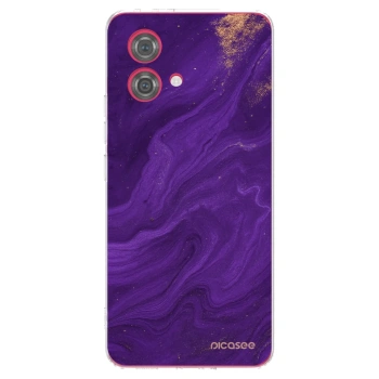 Picasee silikonowe przeźroczyste etui na Motorola Moto G84 5G - Purple