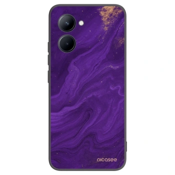 Picasee silikonowe czarne etui na Realme C33 (2023) - Purple