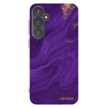 Picasee silikonowe przeźroczyste etui na Samsung Galaxy S23 FE S711B - Purple