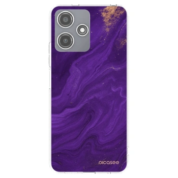 Picasee silikonowe przeźroczyste etui na Xiaomi Redmi 12 5G - Purple