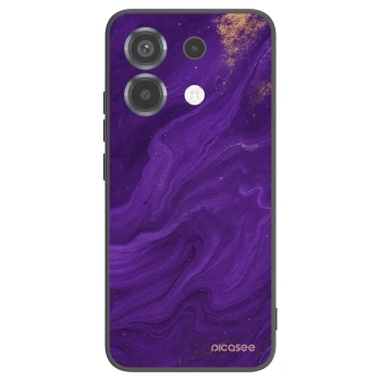 Picasee silikonowe czarne etui na Xiaomi Poco X6 - Purple