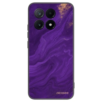 Picasee silikonowe czarne etui na Xiaomi Poco X6 Pro - Purple