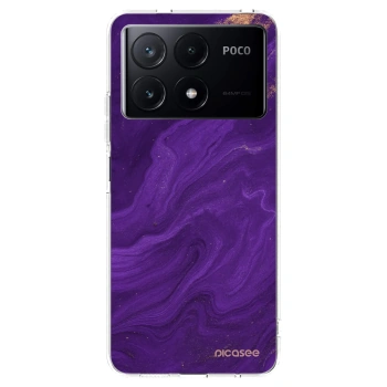 Picasee silikonowe przeźroczyste etui na Xiaomi Poco X6 Pro - Purple