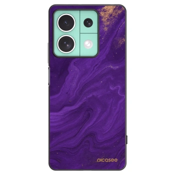 Picasee silikonowe czarne etui na Xiaomi Redmi Note 13 5G - Purple