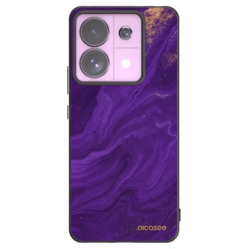 Picasee silikonowe czarne etui na Xiaomi Redmi Note 13 Pro 5G - Purple
