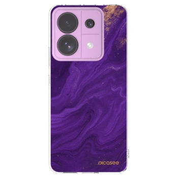 Picasee silikonowe przeźroczyste etui na Xiaomi Redmi Note 13 Pro 5G - Purple