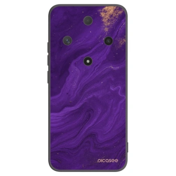 Picasee silikonowe czarne etui na Honor Magic6 Lite 5G - Purple