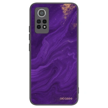 Picasee silikonowe czarne etui na Xiaomi Redmi Note 12 Pro 4G - Purple