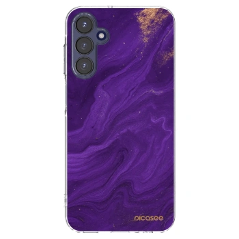 Picasee silikonowe przeźroczyste etui na Samsung Galaxy A15 A155F 4G - Purple