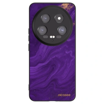 Picasee silikonowe czarne etui na Xiaomi 14 Ultra - Purple
