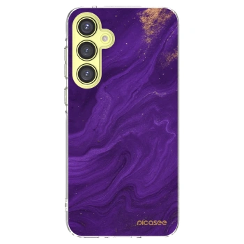 Picasee silikonowe przeźroczyste etui na Samsung Galaxy A35 5G A356B - Purple