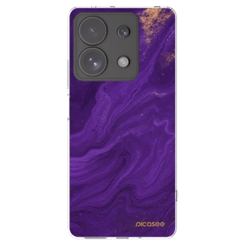 Picasee silikonowe przeźroczyste etui na Xiaomi Redmi Note 13 Pro 4G - Purple