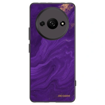 Picasee silikonowe czarne etui na Xiaomi Redmi A3 - Purple