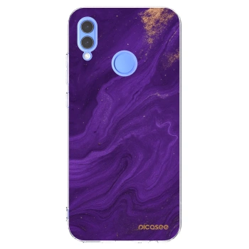 Picasee silikonowe przeźroczyste etui na Huawei P Smart 2019 - Purple
